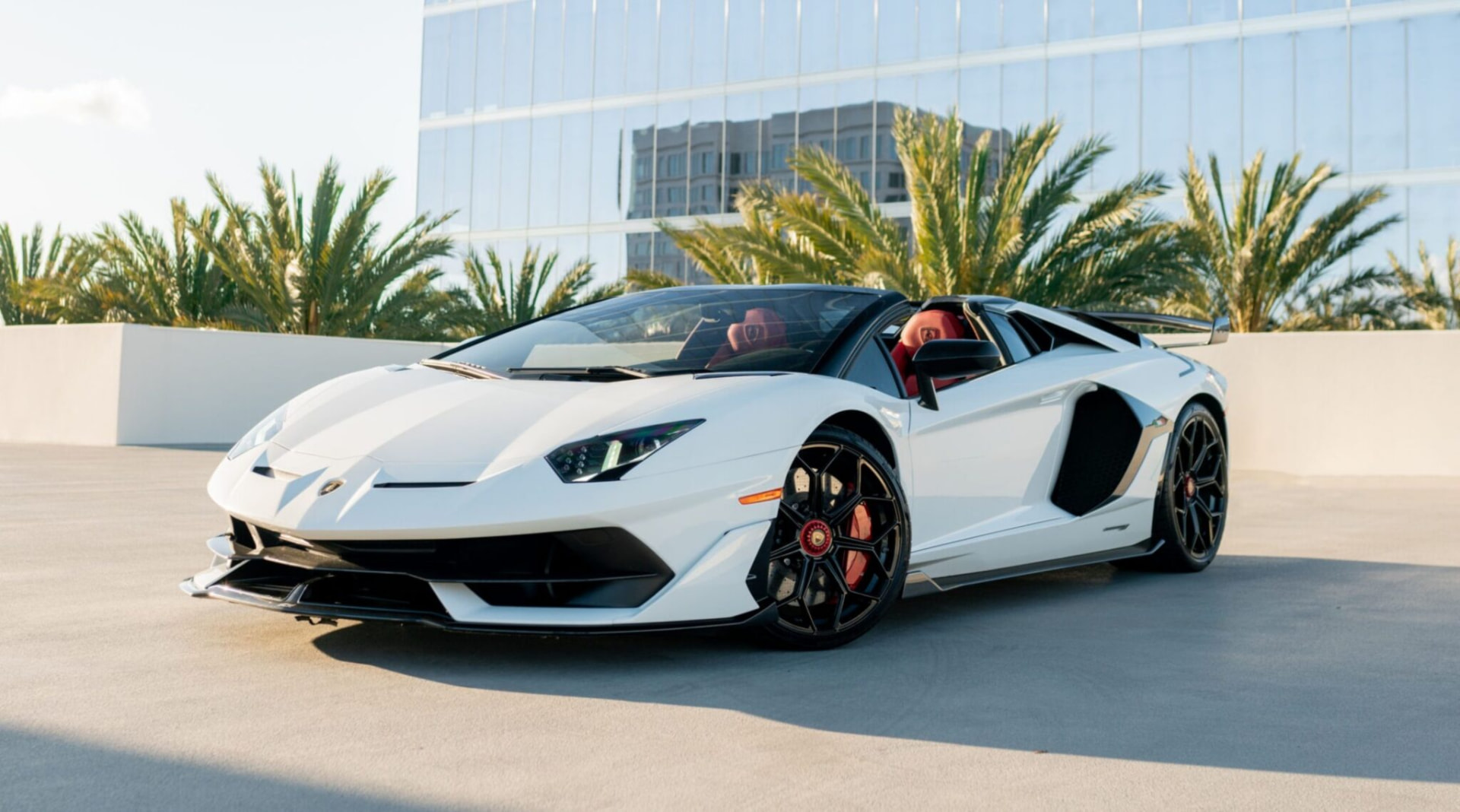 Lamborghini Aventador SVJ Roadster available for rent in Houston