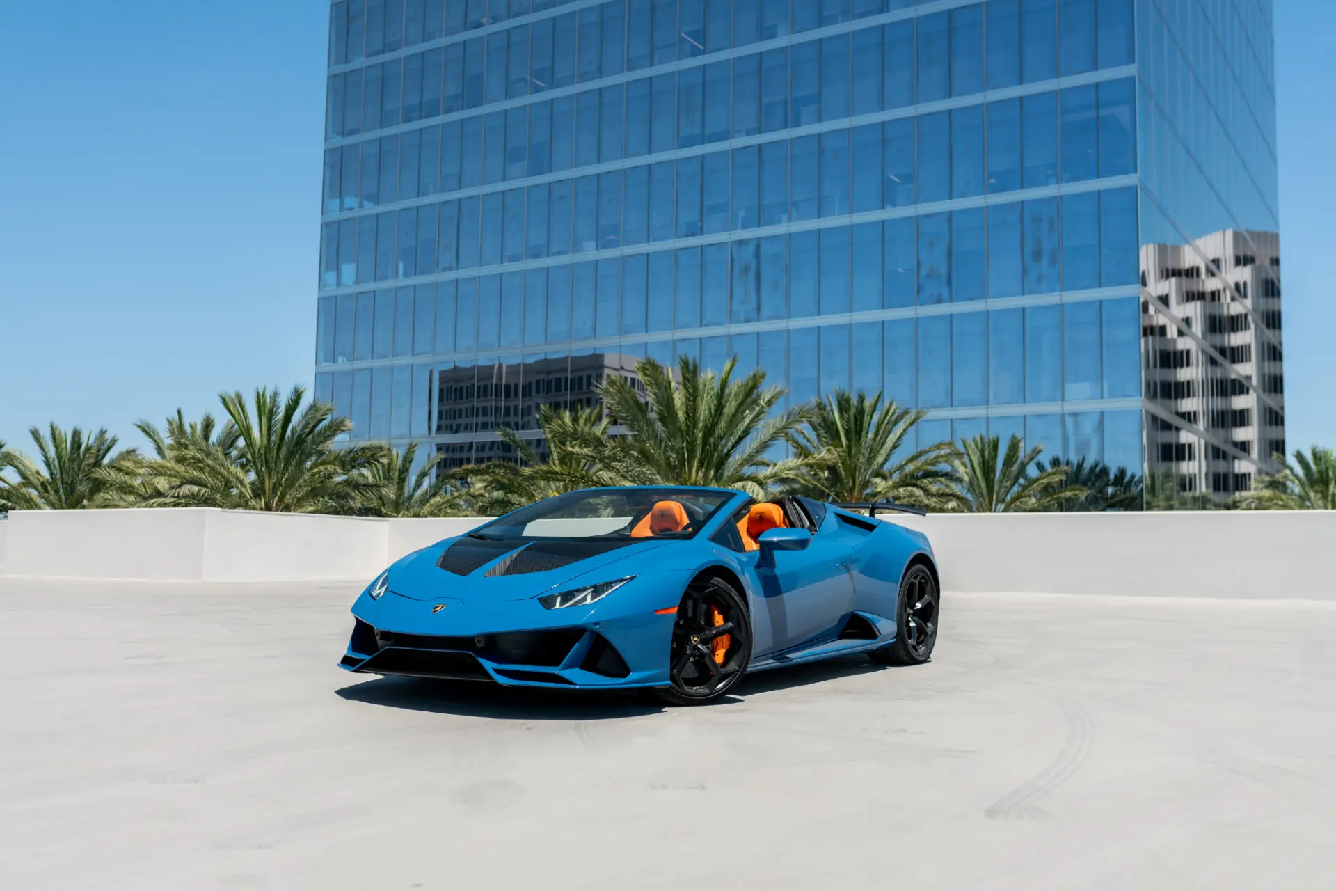Lamborghini Huracán Evo Spyder available for rent in Houston